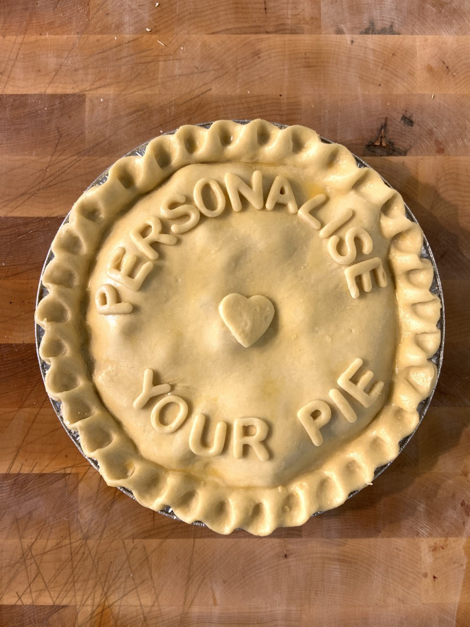 Large Personalised Meat Pie